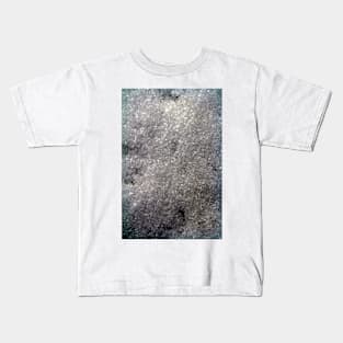 Dark Snow Crystals Kids T-Shirt